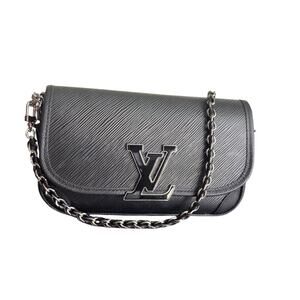 New Silver Tone Black Woven Purse Strap Lobster Swivel Clasp 23 inch‎